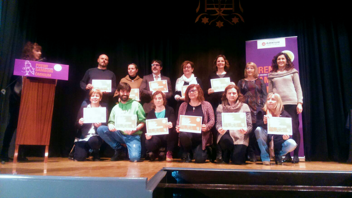 Representants dels centres guanyadors Premi Sambori Vallès occidental